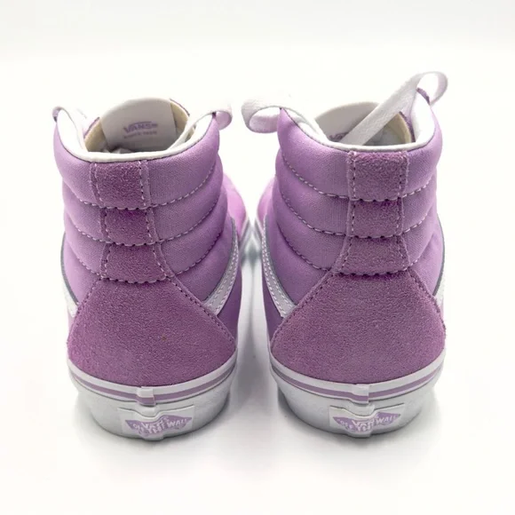 VANS Sk8-Hi Canvas & Suede Lupine & True White Womens 8, Junior 6.5 Sneakers - Picture 5 of 9